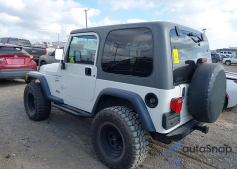 2000 Jeep Wrangler Sport из США, поврежденный, VIN 1J4FA49S6YP721844